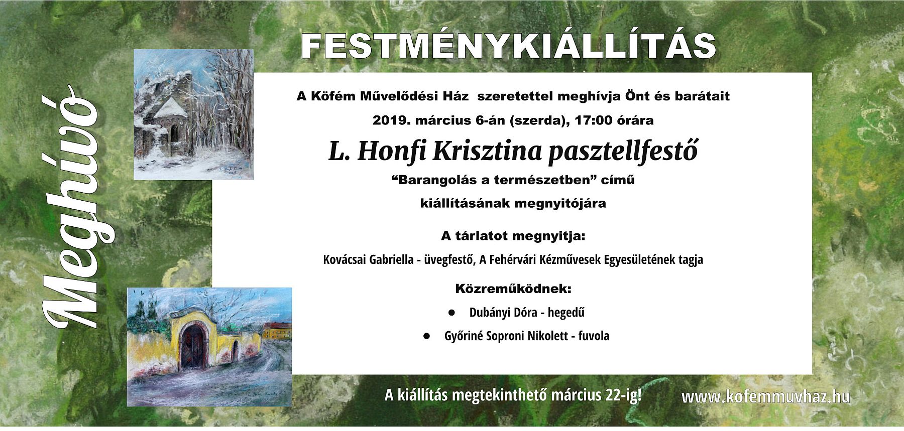 Barangolás a természetben - L. Honfi Krisztina tárlata a Köfém Művelődési Házban